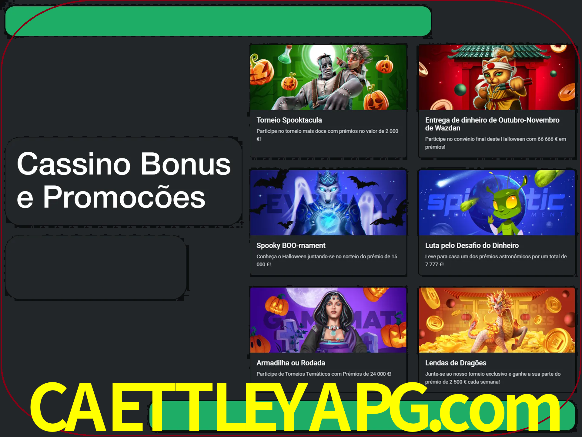 Verifique se há novos bônus de cassino para reivindicar.