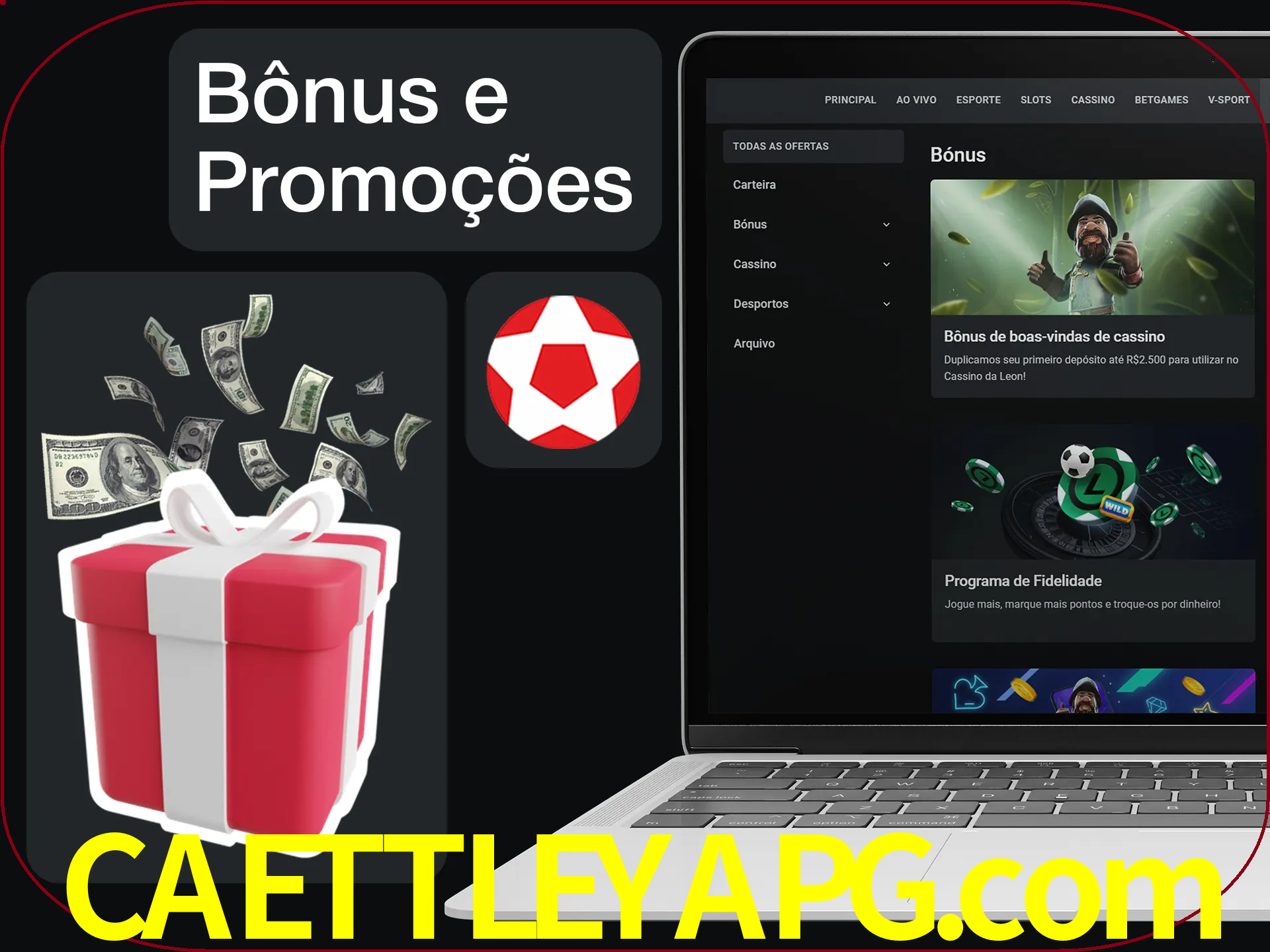 Verifique se há novos bônus e promoções.