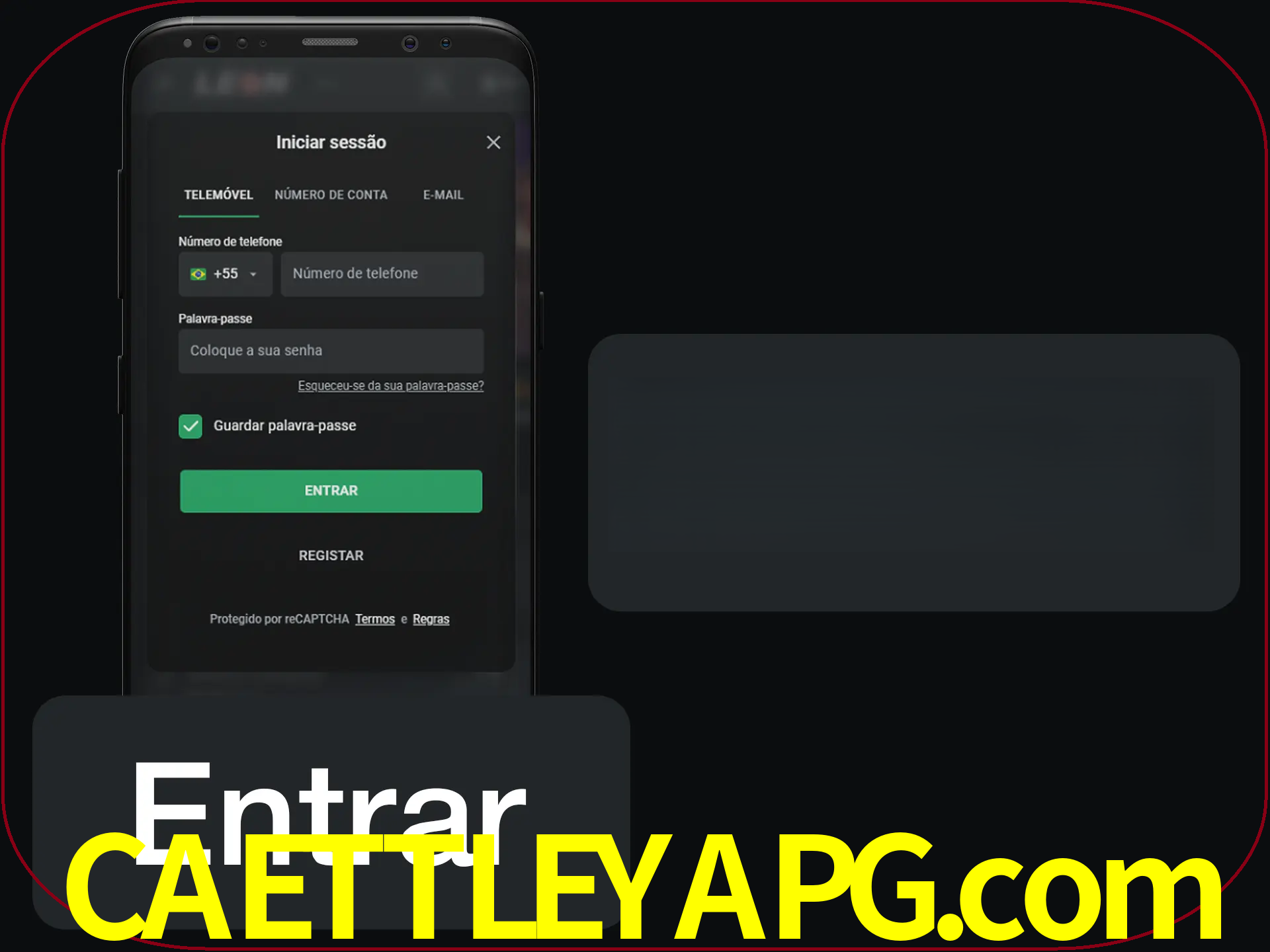 Faça o login para começar a apostar e jogar no cassino.