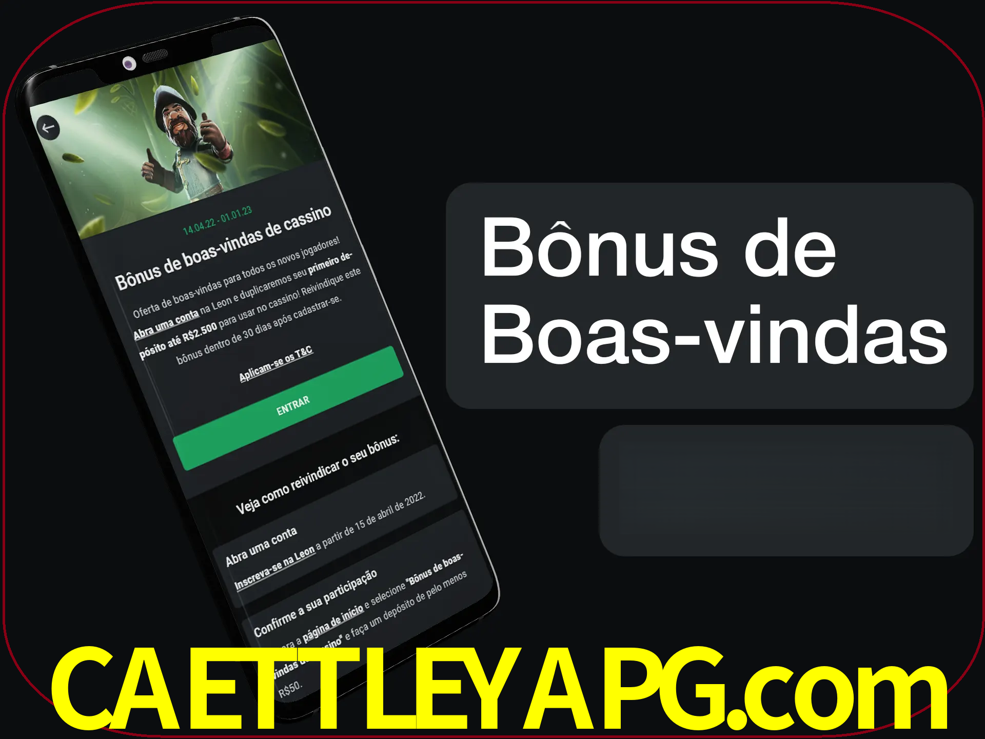 Não se esqueça de usar o bônus de boas-vindas.