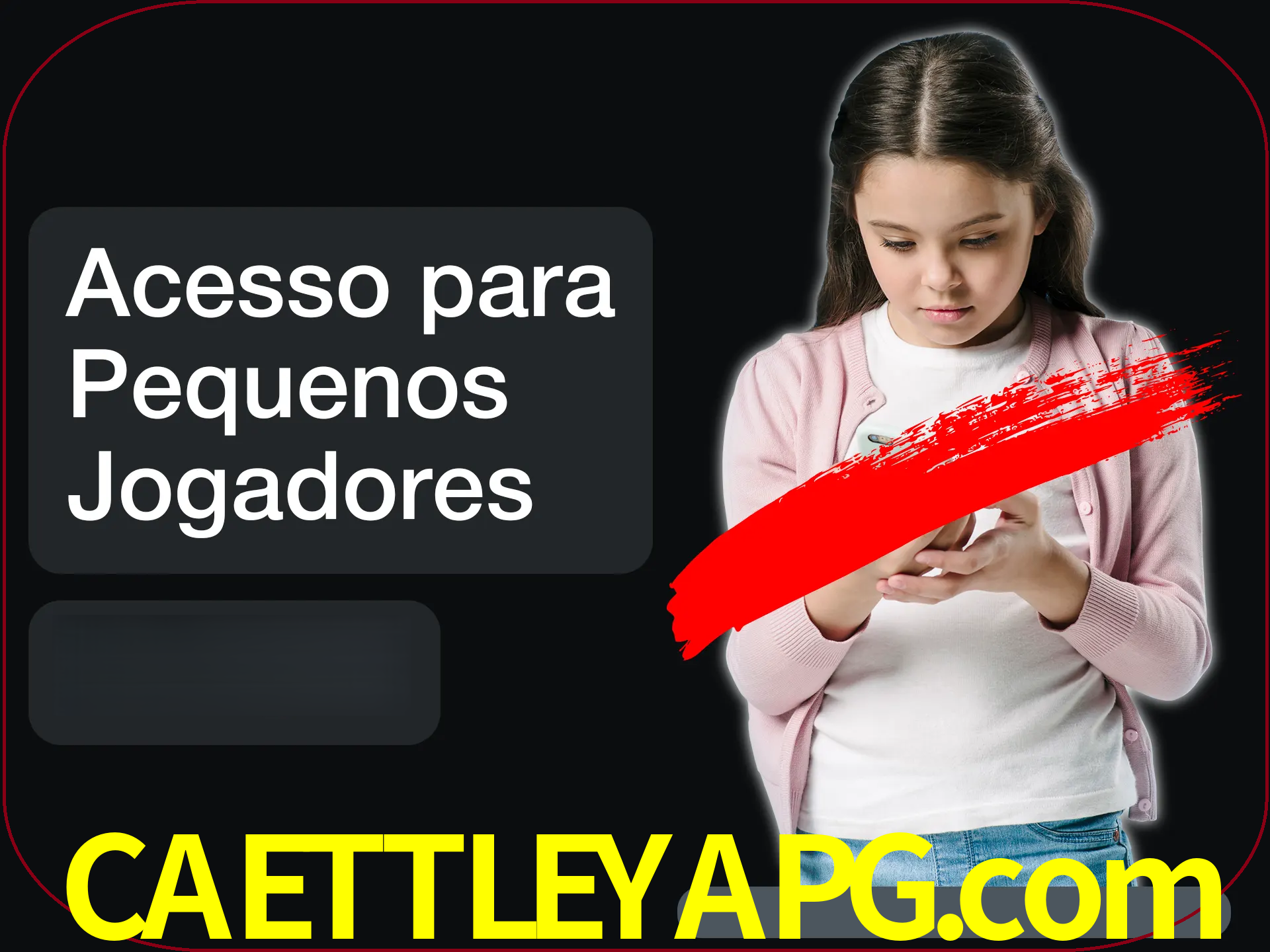 As crianças não podem jogar jogos de cassino.
