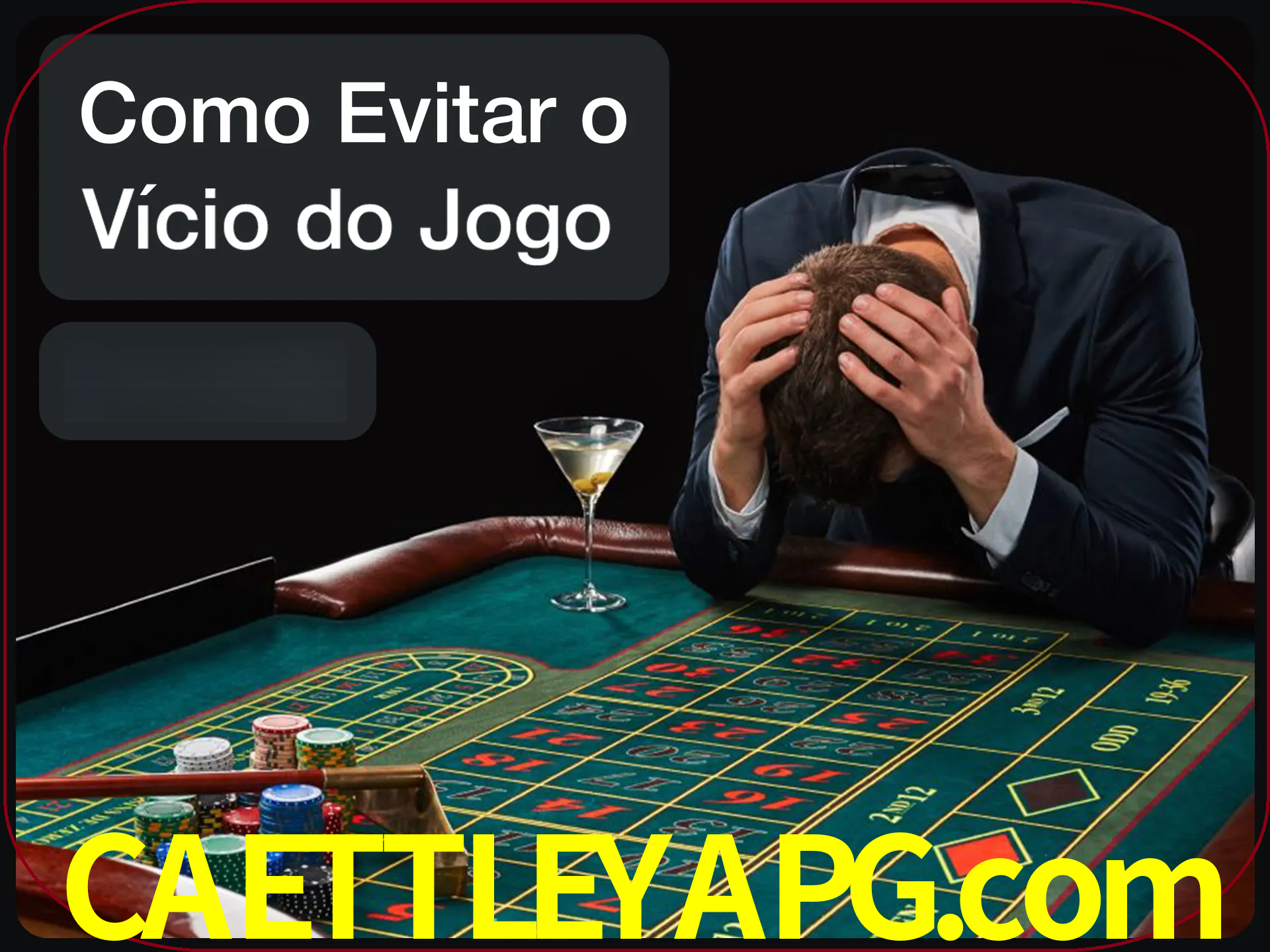 Você é responsável por cada uma de suas apostas.